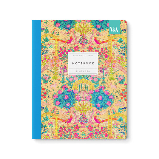 V&A Neon Floral A5 Notebook