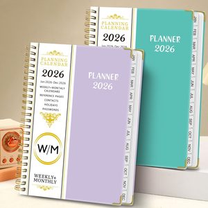 Custom Printed Coil Spiral Bound Weekly/Monthly Manifestation Goal Diary Planner Journal