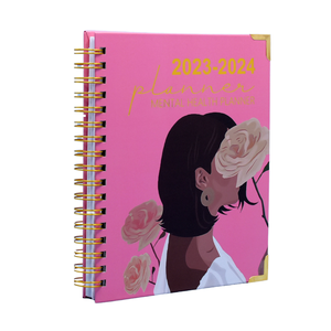 Custom Spiral Bound Planner Wireo Notebook Golden Linen Coil