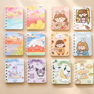 Cartoon A7 Spiral Mini Pocket Notebook