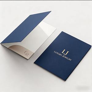Waterproof Eco Cardboard Folder with Pocket