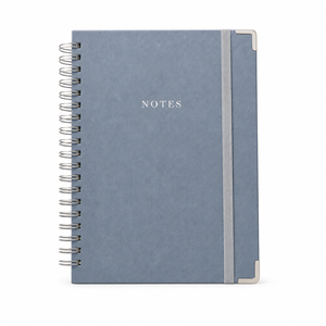 Executive Hardbound Wire Spiral Elastic Closure Corner Guard Notebook
