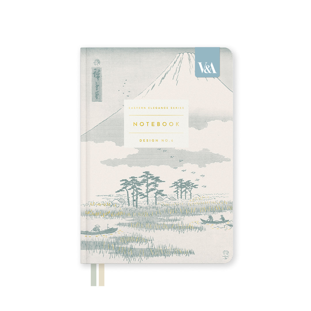 Eastern Elegance Mount Fuji B6 Fabric Hardback Notebook