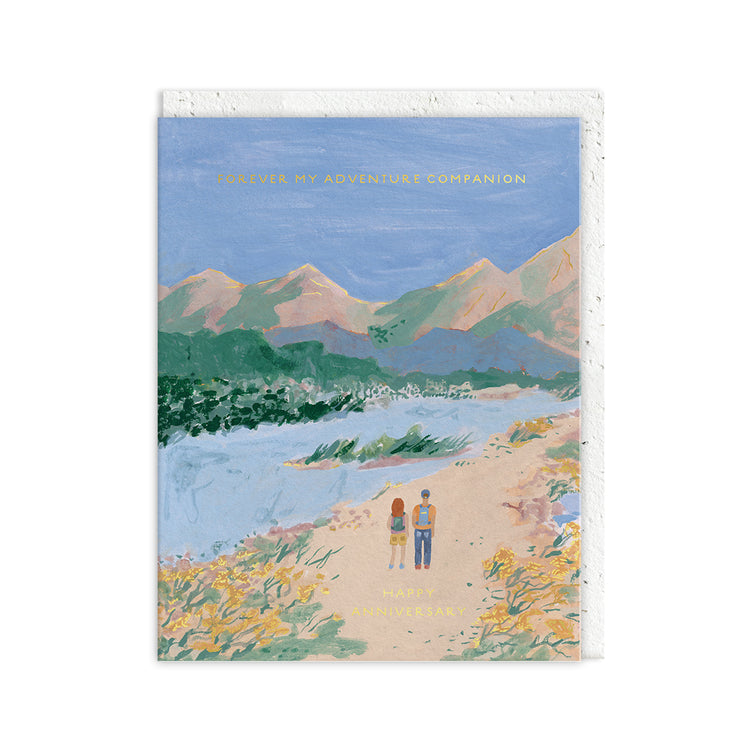 Illustrated greeting card detailing
